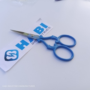 กรรไกรตัดด้ายสีลาเวนเดอร์เข้มใบมีดปลายทื่อแบบมืออาชีพใบมีดสแตนเลส - Product Image 4