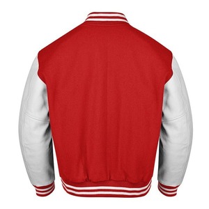 Mono Clothing Custom Logo <b>Men's</b>/Unisex Eco-Friendly Wool & Leather Varsity <b>Jacket</b> with Embroidery Winter Ready - Product Image 5