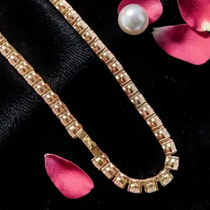 Exclusiva Pulsera de Diamantes TISHYA DIAMOND Vintage de Corte Redondo en Oro Rosa de 14k, Diamantes Cultivados en Laboratorio E F VVS de 14 Quilates con Certificación IGI - Product Image 4