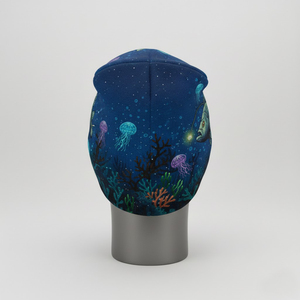 Gorro de Invierno OEM ODM, Moderno, Colorido, Grueso, de Lana, con Logotipo Personalizado, Cálido, Tejido, a Cuadros, con Lazos, Jacquard 2026 - Product Image 4