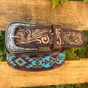 Cinturones de Cuero 100% Genuino de los Mejores Fabricantes, Diseño Western Hecho a Mano para Hombres y Mujeres, Conjuntos de Regalo Personalizados y Modernos - Product Image 5