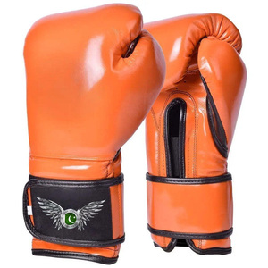 Gants de boxe professionnels pour l'entraînement, fournisseur OEM, couleurs et logo personnalisés, gants de boxe en cuir avec sangles de poignet - Product Image 1