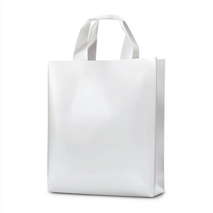 לולאה רגיל מותאם אישית ידית גדולה תיק טייק פלסטיק רך עבור מסעדה - Product Image 1