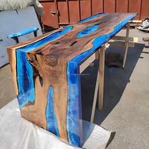 Epoxy Furniture Wood Resin <b>Dining</b> <b>Table</b> Handmade Home Furniture Wholesale OEM Custom Design - Product Image 3
