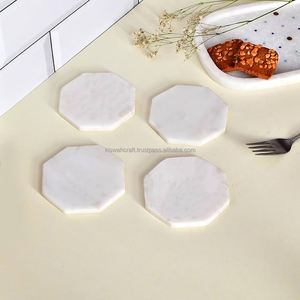 Classic American Premium Eco-friendly <b>Marble</b> <b>Coasters</b> 4 Inch Octagonal Customized Color Stylish Home Decoration Accessories Mats - Product Image 6