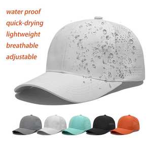 Gorra de Béisbol Deportiva para Exteriores, Personalizada, de Secado Rápido, Transpirable e Impermeable, con Orificios Cortados con Láser y Logotipo Bordado Personalizado - Product Image 1