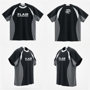 T-shirt Raglan Homme Personnalisé Streetwear Haute Qualité avec Panneaux en Maille, T-shirt Technique Décontracté Uni Oversize à Manches Courtes pour le Sport - Product Image 6