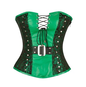 Vente en gros de hauts corsets en cuir noir sexy de qualité supérieure pour femmes, corsets pour femmes, logo personnalisé, service OEM - Product Image 6