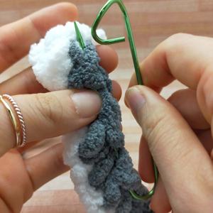 Soportes para puntadas de tejer, soporte para puntadas de hilo, juego de seguridad, aleación de aluminio para tejer nociones/ganchillo de 9cm de largo - Product Image 6