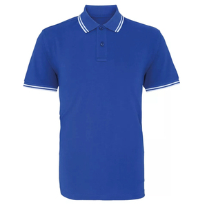 Camiseta Polo de Manga Corta Estilo Béisbol de Alta Calidad al por Mayor para Hombre, Camiseta Polo de Algodón con Cuello y Puños en Contraste - Product Image 1