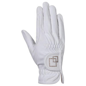 Guantes de Equitación de Alta Calidad para Competición, 100% Poliuretano, Decorados con Finos Cristales - Product Image 1