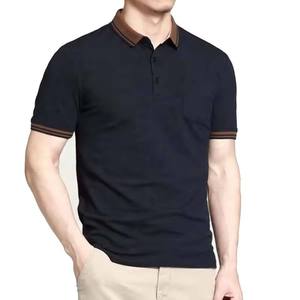 Camisas de Golf de Lujo para Hombre, Sólidas, de Secado Rápido, Ajustadas, 100% Algodón, Logotipo Personalizado, Tejido de Alta Calidad, Manga Corta, Transpirables - Product Image 2