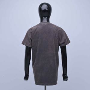 Camisetas de alta calidad con logotipo personalizado, de manga corta, cuello redondo, transpirables, con lavado ácido, elegantes y modernas para mujer, camisetas informales a la moda. - Product Image 4