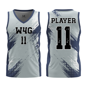 Uniformes de Baloncesto Personalizados para Hombre, Tallas Grandes, Transpirables, que Absorben la Humedad, Impresos por Sublimación, 100% Poliéster - Product Image 1