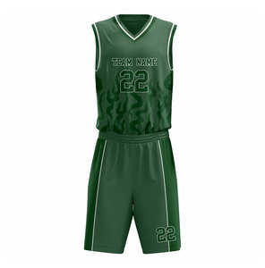 Ensemble d'uniformes de basketball personnalisés 100% polyester, anti-humidité, col en V, sans manches, impression sublimée du nom de l'équipe, adulte unisexe - Product Image 3