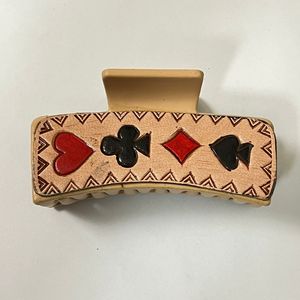 Gran oferta de accesorios para mujer, pinza para el pelo de cuero mecanizada a mano, piel de vaca, gran rectángulo personalizado, venta al por mayor, pinzas para el pelo para mujer - Product Image 5