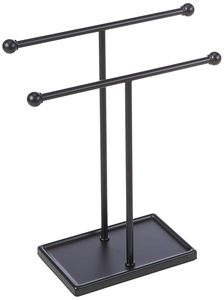 Metallic Wall Mounted Double T Hand Towel and Accessories Stand Towel Holder for Bath Towel <b>Bathroom</b> Accessories At Lowest Price - Product Image 2