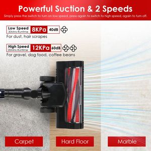 Aspirapolvere Senza Fili Leggero con Batteria da 12000mAh, Funzione Lavapavimenti con Illuminazione, 2 Velocità, Aspirapolvere Verticale Portatile - Product Image 3