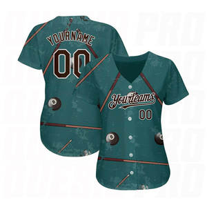 Customizable Baseball Jersey Full Print Unisex Short Sleeve 100 Polyester Breathable Sportswear Uniform Adult All Seasons - Product Image 3