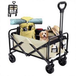 Carrito de Compras Plegable Portátil de Alta Calidad OEM ODM, Fabricado en Tela Oxford 600D con Revestimiento de PVC, 4 Ruedas, para Picnic, Camping y Transporte - Product Image 1