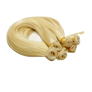 Mechones de pelo lacio con colores marrón y Rubio, cutículas de cabello virgen alineación, venta al por mayor desde Vietnam - Product Image 6