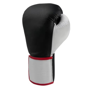 Dawnforce Fight Gear Leather Boxing Gloves Black Burgundy Hook-and-Loop Adjustable Wrist Strap <b>Waterproof</b> Customizable Adults - Product Image 4