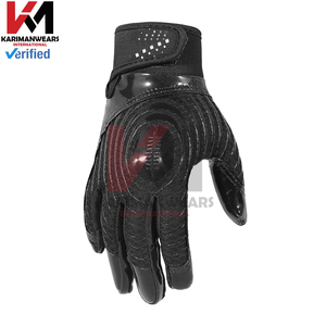 Pro-Grade American Football Receiver Gloves <b>Sticky</b> Silicone Palm Custom Logo Breathable Mesh Training Gear Wholesale Factory - Product Image 2