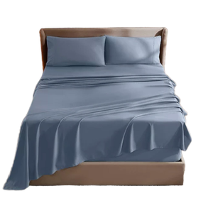 Luxury 4-Piece Woven Bamboo Bedding Set with Anti-static Elastic <b>Fitted</b> <b>Sheet</b> New Style - Product Image 1