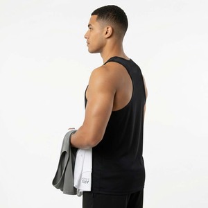 Camiseta sin Mangas Deportiva para Hombre con Logotipo Personalizado al por Mayor, Chaleco de Entrenamiento de Secado Rápido, Transpirable, 100% Algodón - Product Image 3