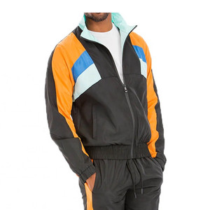Custom <b>Men</b> Color Block Tracksuit Lightweight Stand Collar Windbreaker <b>Jacket</b> Pants Set Outdoor Athletic Sportswear Activewear - Product Image 6