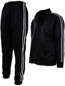 Fitness Casual Tracksuit Men Striped Sportswear Sets Autumn Men's Clothing 2 <b>PC</b> Sweatshirt+Sweatpant - Product Image 2