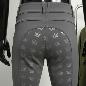 Pantalones de Montar a Caballo de Alta Calidad al por Mayor, Personalizados, de Cintura Alta, con Asiento Completo de Silicona - Product Image 3