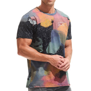 Camiseta Deportiva Sublimada Personalizada para Hombre, de Secado Rápido, Cuello Redondo, para Entrenamiento, Running, Gimnasio, Venta al Por Mayor, OEM, ODM, Gran Oferta - Product Image 3