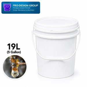 19L Chemical Resistant PP Pail with Tamper Evident Closure, Leakproof Storage Solution for Solvents, Resins, <b>Catalysts</b>, Surfacta - Product Image 1
