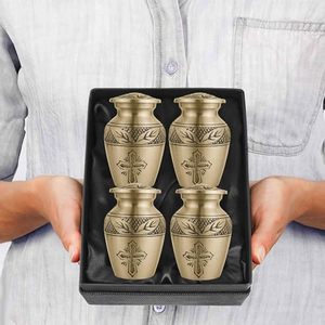 Classic Aluminum <b>Keepsake</b> <b>Memorial</b> Cremation Urn Ash Holder Crafted With Elegant Surface Texture And Stylish Appeal - Product Image 1