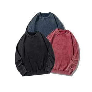 Nouveauté : Sweat à capuche en molleton pour homme, col rond, effet délavé, 100% coton, qualité supérieure, respirant, séchage rapide, service OEM personnalisé - Product Image 3