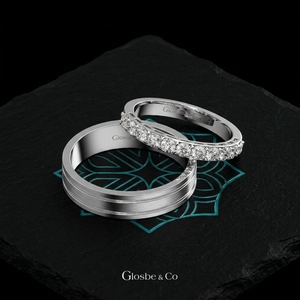 Custom Moissanite Couple Wedding <b>Rings</b> <b>Gold</b> Color Matching <b>Ring</b> <b>Set</b> Glosbe & Co - Product Image 3