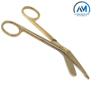 Tijeras de vendaje Lister multicolor de 5,5 pulgadas, tijeras médicas manuales de acero inoxidable - Product Image 5