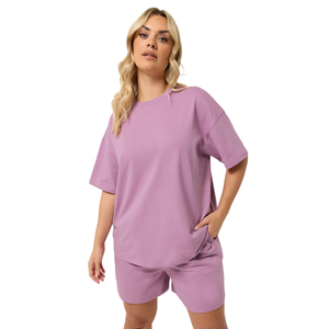 Fabricant de t-shirts et shorts pour femmes sur mesure, vente en gros, vêtements de sport décontractés d'été en deux pièces, vêtements de sport pour la salle de sport, la course à pied - Product Image 2