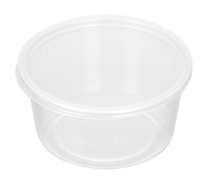 Clear Deli <b>Container</b> Cups With Lid 12 oz Polypropylene 500pc Microwave Safe <b>Takeaway</b> cups for Soup Salad Fruit - Product Image 1