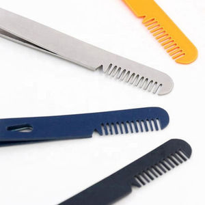 Pince à épiler professionnelle à pointe fine pour le soin des sourcils, outil de beauté de luxe fait main en acier inoxydable à prix compétitif - Product Image 5