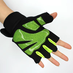 Guantes Deportivos Unisex de Medio Dedo, Flexibles, Antideslizantes, con Soporte para Muñeca, para Entrenamiento en Gimnasio, Levantamiento de Pesas, Pido Jiner Xinda, Poliéster - Product Image 4