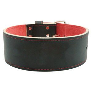 High Quality Warm Custom Logo Gym Fitness Workout Cowhide Leather Buckle Wear-Resistant Men's <b>Weight</b> Lifting <b>Training</b> Belt - Product Image 5