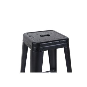 Ensemble de 2 tabourets de bar sans dossier en métal de 24 pouces, non empilables, avec montage facile et design peu encombrant - Product Image 2