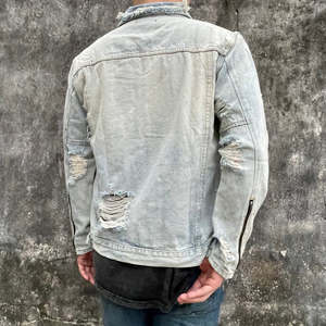 Reinforced Utility Denim <b>Jacket</b> | Men's Multi-Pocket Workwear Style Jean Coat - Product Image 4