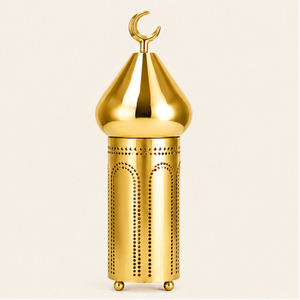 Adornos Metálicos de Lujo con Forma de Cúpula de Mezquita Árabe Dorada, Venta al por Mayor para Decoración Islámica del Hogar en el Medio Oriente para el Ramadán - Product Image 3
