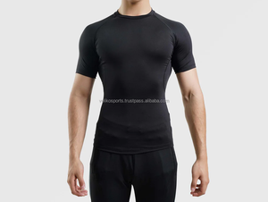 Chemises de gymnastique de compression à manches longues OEM Logo personnalisé Impression numérique BJJ Rash Guard MMA Polyester/Nylon 280g pour hommes - Product Image 4