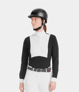 Camisa de Montar a Caballo Ligera y Transpirable para Hombre, Manga Corta, Profesional, Cómoda, con Cierre de Botones, Spandex/Poliéster - Product Image 4