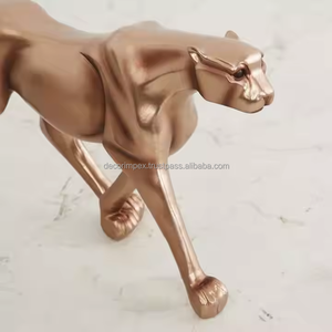 Decoración del hogar aluminio fundido Tigre leopardo gorila Leones estatua escultura grandes esculturas de animales con decoración IMPEX - Product Image 3