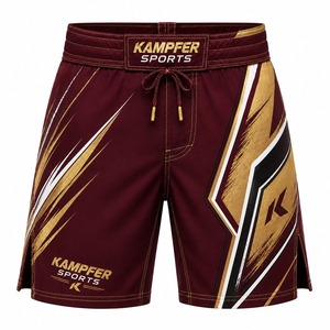 Pantalones Cortos de MMA de Alta Calidad para Hombre, 100% Poliéster, Tejido Elástico, Secado Rápido, Transpirables, Ropa de Moda, Entrenamiento de Lucha UFC - Product Image 6
